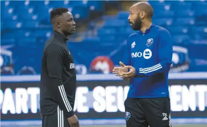  ?? PAUL CHIASSON LA PRESSE CANADIENNE ?? Victor Wanyama (à gauche) aura l’occasion de jouer son premier match officiel en MLS jeudi soir.