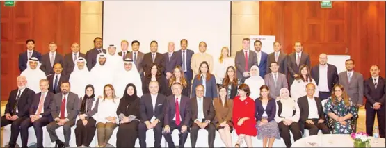  ??  ?? Group photo of participan­ts of the Gulf Bank internal control training.