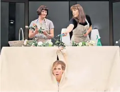  ??  ?? Comic capers: Katherine Toy, Mel Giedroyc and Kate Lamb