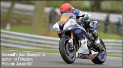  ?? Picture: Jason Gill ?? Barwell’s Dan Stamper in action at Thruxton.