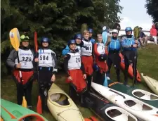  ??  ?? The Summerhill Kayak Club took part in their first Liffey Descent.