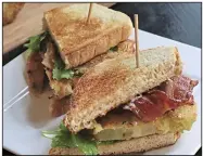  ??  ?? Fried Green Tomato BLT with Herbed Mayo