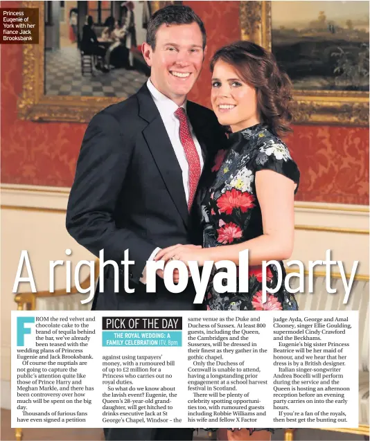  ??  ?? Princess Eugenie of York with her fiance Jack Brooksbank