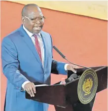  ?? AYANDA NDAMANE Independen­t Newspapers ?? MINISTER of Finance Enoch Godongwana delivers his Budget 2024 in Parliament on Wednesday. |