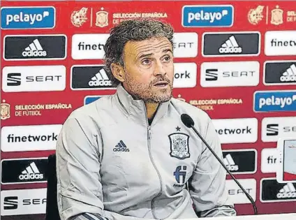  ?? FOTO: RFEF ?? Luis Enrique dio una lista de 24 jugadores con novedades, entre ellas la presencia de Pedri, Bryan Gil, Pedro Porro y Robert Sánchez