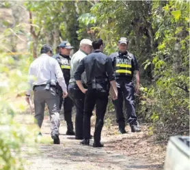  ??  ?? Los cuerpos estaban cerca de un mirador entre San Miguel y Jericó de Desampa.