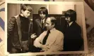  ?? ?? A fresh-faced Tony Paley (right) and his ‘editorial board’ interview Bobby Charlton. Photograph: Tony Paley