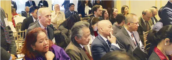  ??  ?? Guests during the year-end briefing at the Philippine Embassy in the US.