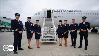  ??  ?? Lufthansa crews will be using gender-neutral language to welcome passengers on board