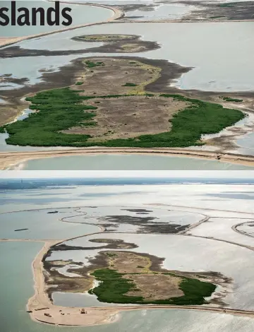  ??  ?? Marker Wadden, artificial islands located in the Markermeer lake in The Netherland­s.