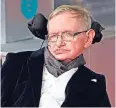  ??  ?? Stephen Hawking ist vergangene Woche mit 76 Jahren gestorben.