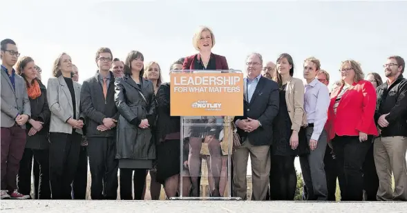  ?? JASON FRANSON/THE CANADIAN PRESS ?? Rachel Notley might have a caucus full of inexperien­ced politician­s, but she has a great cross-section of people with varied background­s, writes Tyler Dawson.