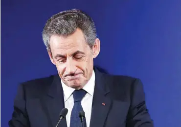  ?? Foto: picture alliance/Ian Langsdon ?? Steht gewaltig unter Druck: Frankreich­s Ex-Präsident Sarkozy