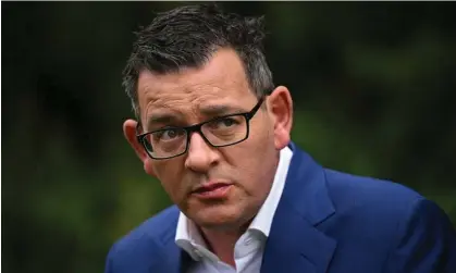  ?? Photograph: James Ross/AAP ?? ‘All Daniel Andrews needed to do was point to the Sunday Herald Sun’s story and peel off zingers about whether the next story planned was an exclusive interview with the offending steps.’