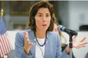  ?? RAQUEL CUNHA /AP ?? U.S. Secretary of Commerce Gina Raimondo speaks during the High-level Economic Dialogue Second Annual Meeting in Mexico City on Sept. 12, 2022.