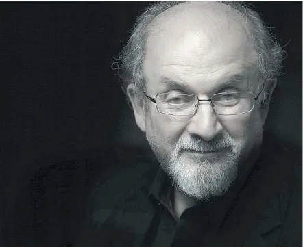  ??  ?? Author Salman Rushdie is in Vancouver on Tuesday to talk about his latest novel The Golden House.