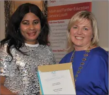  ??  ?? Abigail Adeyinka with her award