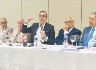  ?? ANEUDY TAVAREZ ?? El aspirante presidenci­al del PRM estuvo en Santiago.