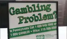  ?? Gary Rotstein/Post-Gazette ?? The Council on Compulsive Gambling of Pennsylvan­ia sponsors a phone referral line at 1-800-GAMBLER for those seeking help.