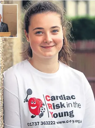  ??  ?? Abby Lang has campaigned for more cardiac screenings at schools. Inset: Joe Fitzpatric­k.