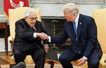  ?? Foto: Profimedia.cz ?? Dal na jeho rady Kissinger je stará, ale zkušená hlava za ruskou politikou Donalda Trumpa.