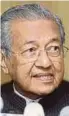  ??  ?? Tun Dr Mahathir Mohamad (left) and Muhammad Sanusi Md Nor