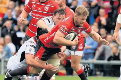  ??  ?? Tom Savage in action against Ulster
