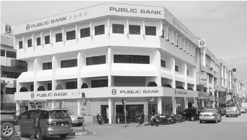  ??  ?? With Public Bank’s gross loans growth steady at 5.3 per cent year on year (y-o-y) to RM298.5 billion, MIDF Research noted that the main contributo­r for the loans growth was from housing loans and corporate loans.