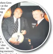  ??  ?? Dave Hackett with his idol Jimmy Greaves, the Spurs and England legend. Below: enjoying a social occasion