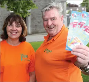  ??  ?? Annette Murray and Martin Leddy at the launch of the Duleek Fair