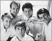  ?? ASSOCIATED PRESS ?? The Beach Boys in 1966. From left, Al Jardine, Mike Love, and Dennis, Brian and Carl Wilson.