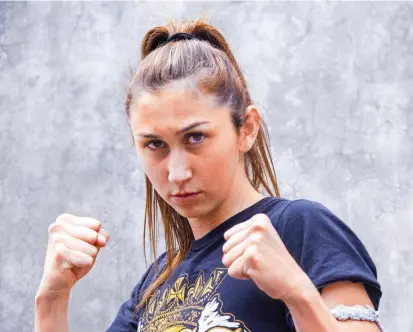  ?? FOTO ?? Sabina Mazo, peleadora antioqueña que hace carrera en Estados Unidos.
