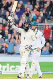  ?? AFP ?? Allrounder Moeen Ali remained unbeaten on 75 to help England secure a lead of 379 on Day Four.