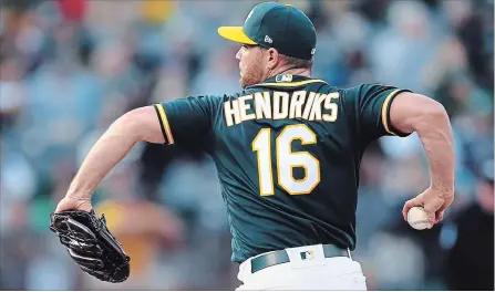  ?? ASSOCIATED PRESS FILE PHOTO ?? Liam Hendriks, whom the Oakland Athletics designated for assignment at one point this season, will start in the American League wild-card game.