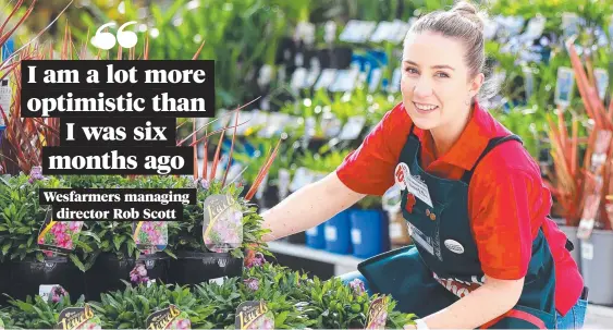  ??  ?? Bunnings did the heavy lifting for Wesfarmers in the six months to December, contributi­ng earnings of $1.27bn, up 35.8 per cent. Picture: AAP