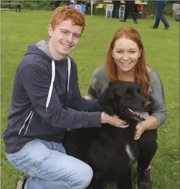  ??  ?? Oisin and Colette Walsh with Meg.