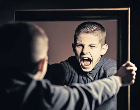  ??  ?? Raging: cases of Child to Parent violence are on the rise