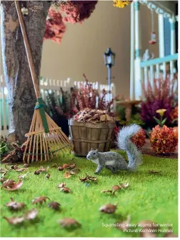  ?? Picture: Kathleen Holmes ?? Squirrelin­g away acorns for winter