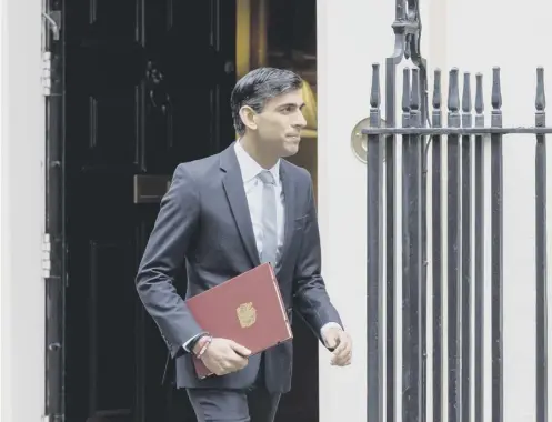  ??  ?? 0 Rishi Sunak’s Budget tomorrow is expected to include plans for £57m of investment in jobs and green energy in Scotland