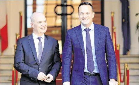  ?? PHOTO: GERRY MOONEY ?? Tirade:
Leo Varadkar didn’t just disagree with Nphet’s advice on Claire Byrne Live, he lit a bonfire under it. Left, with Dr Tony Holohan.