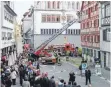  ?? FOTO: FEUERWEHR BAD WALDSEE ?? Bei den Kirbe-Übungen präsentier­t die Feuerwehr Bad Waldsee einmal im Jahr den Bürgern ihr Können. Wegen der Corona-Pandemie fallen die Schauübung­en in der Stadt und den Ortschafte­n allerdings in diesem Jahr aus.