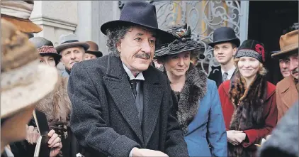  ?? AP PHOTO ?? Geoffrey Rush portrays Albert Einstein and Emily Watson portrays Elsa Einstein in “Genius,” premiering Tuesday.