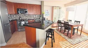  ??  ?? This south-facing suite had almost $20,000 spent on a kitchen renovation.