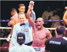  ??  ?? La Avispa- Puello ha puesto gran interés para llegar bien preparado al match ante el cubano Rances Barthelemy.