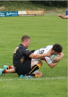  ??  ?? Sligo scrum-half Brendan Cunningham scores on his senior debut.