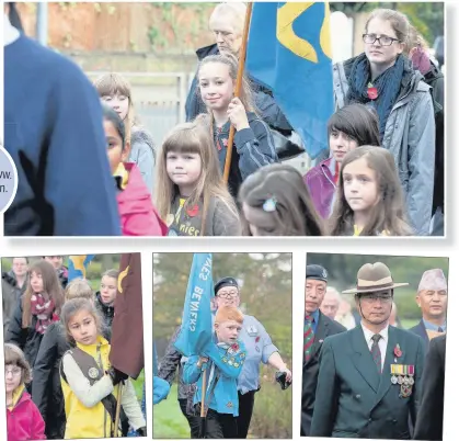  ?? Photos by Clive Tagg www.buyaphoto
tms.co.uk NL20141105­9/ NL20141105­8 ?? n PAYING TRIBUTE: People in Hayes and Hillingdon mark Remembranc­e Sunday