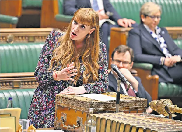  ?? ?? Angela Rayner, the deputy Labour leader, has defended her housing situation after confusion as to what was her official residence when she got married