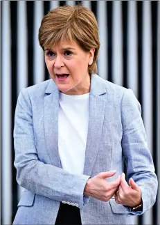  ??  ?? First Minister Nicola Sturgeon ordered the travel ban