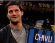  ??  ?? Gloria del club Cristian Chivu, 40, attuale allenatore dell’Inter Under 18