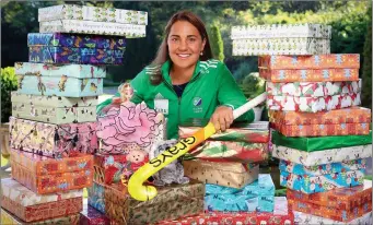  ??  ?? Elena Tice at the launch of Team Hope’s Christmas Shoebox Appeal